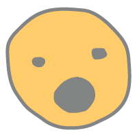 a shocked emoji with wide open mouth