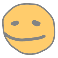 a emoji with a simple, friendly smile